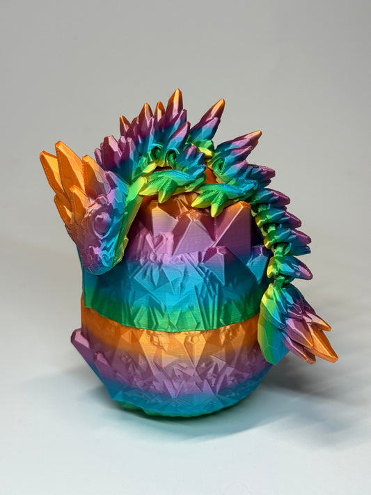 Flexi Kristall-Drache & Kristall-Ei