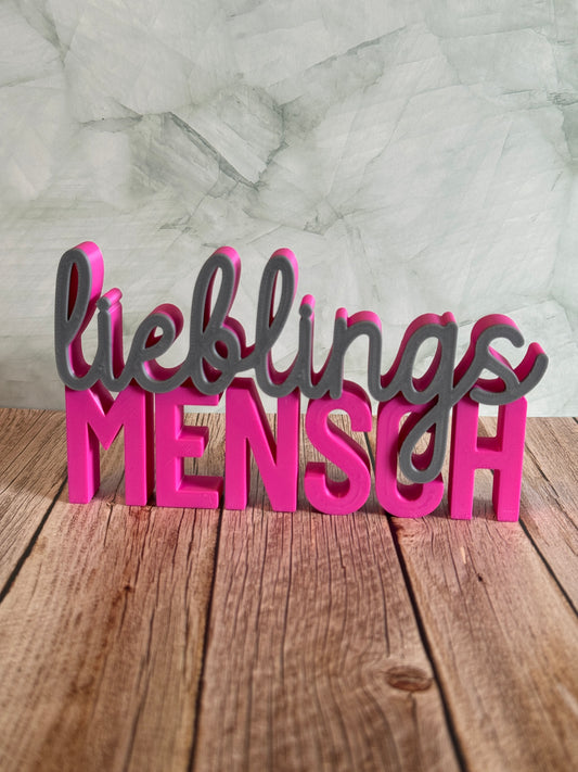 Schriftzug "Lieblingsmensch"