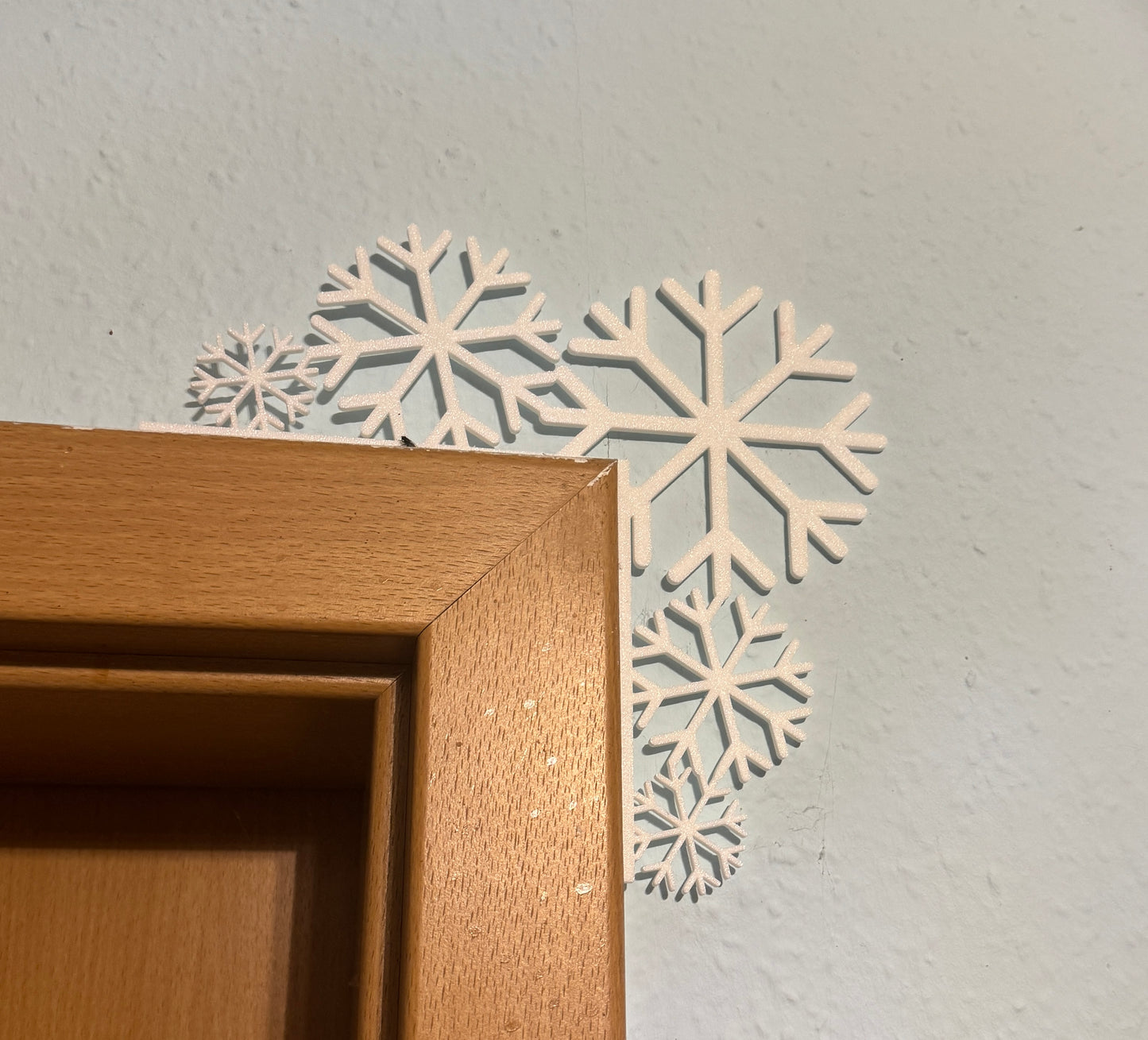 Winterliche Türdeko „Snowflakes“