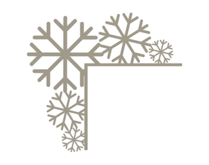 Winterliche Türdeko „Snowflakes“