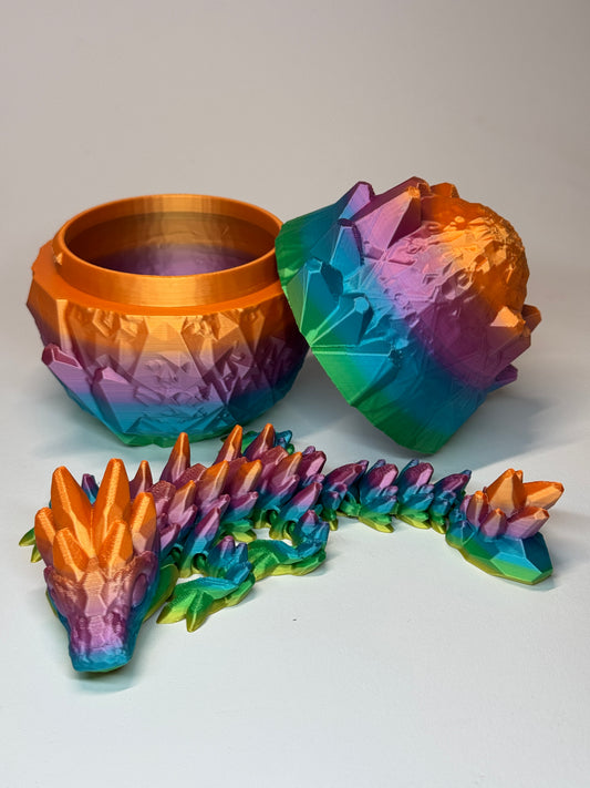 Flexi Kristall-Drache & Kristall-Ei